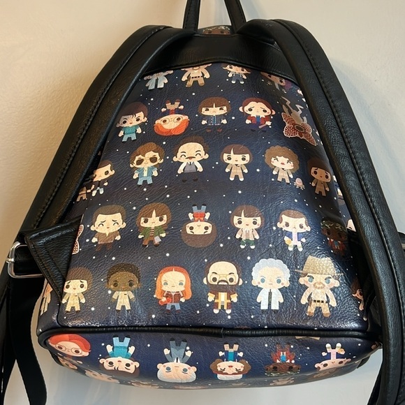 Stranger Things Loungefly Chibi Character Print Mini Backpack - Picture 4 of 8
